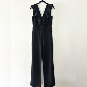 Bar III Black Ruffled Jumpsuit